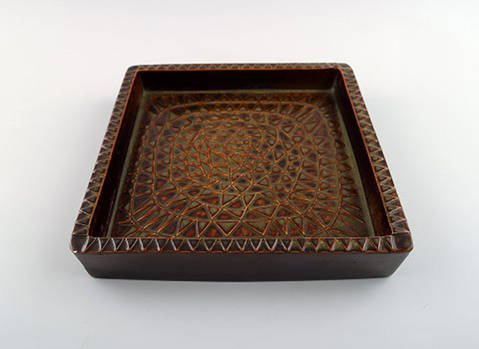 Stig Lindberg, Gustavsberg, "Domino" dish in ceramics. - 2