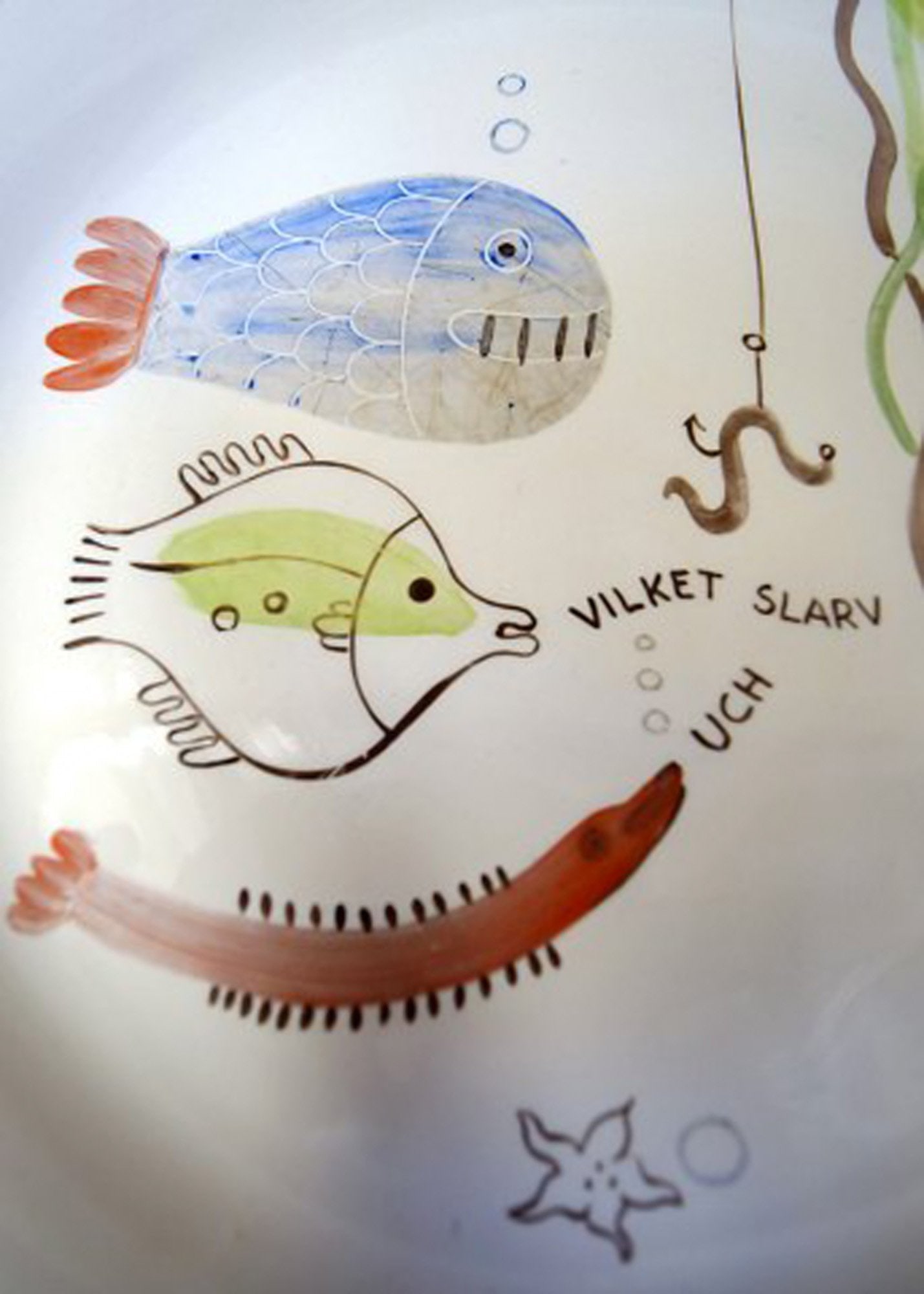 Stig Lindberg for Gustavsberg "Löja/Loja" 8 plates. - 8