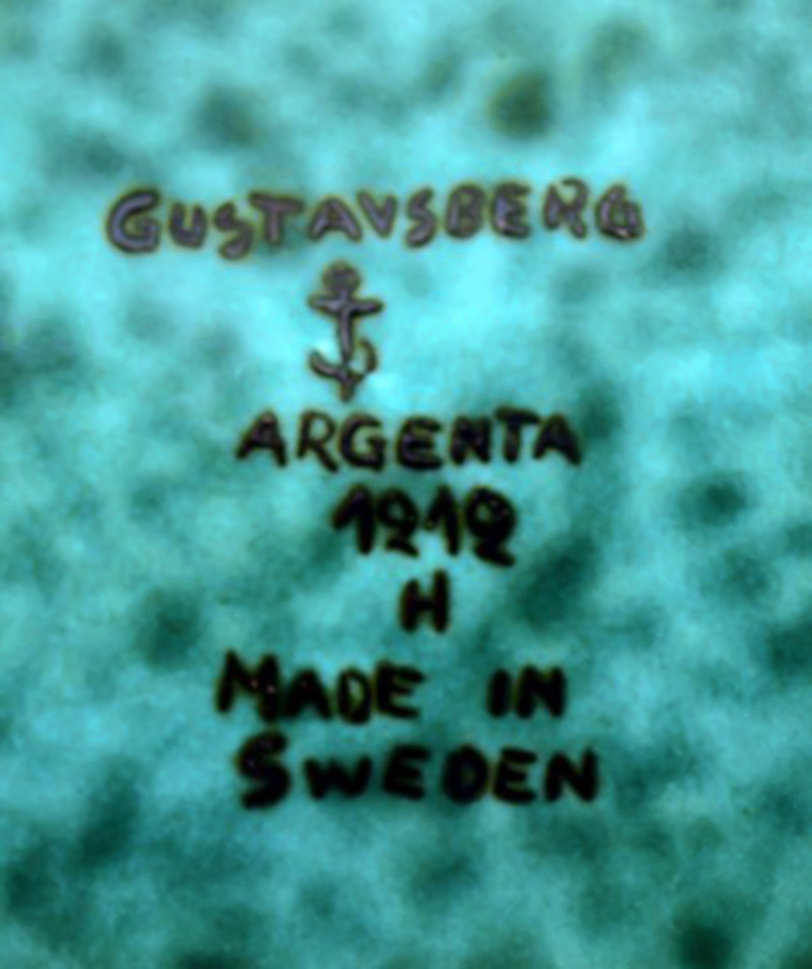 Wilhelm Kaage, Gustavsberg, Argenta Art deco flower bowl / jardiniere decorated with flowers. - 4