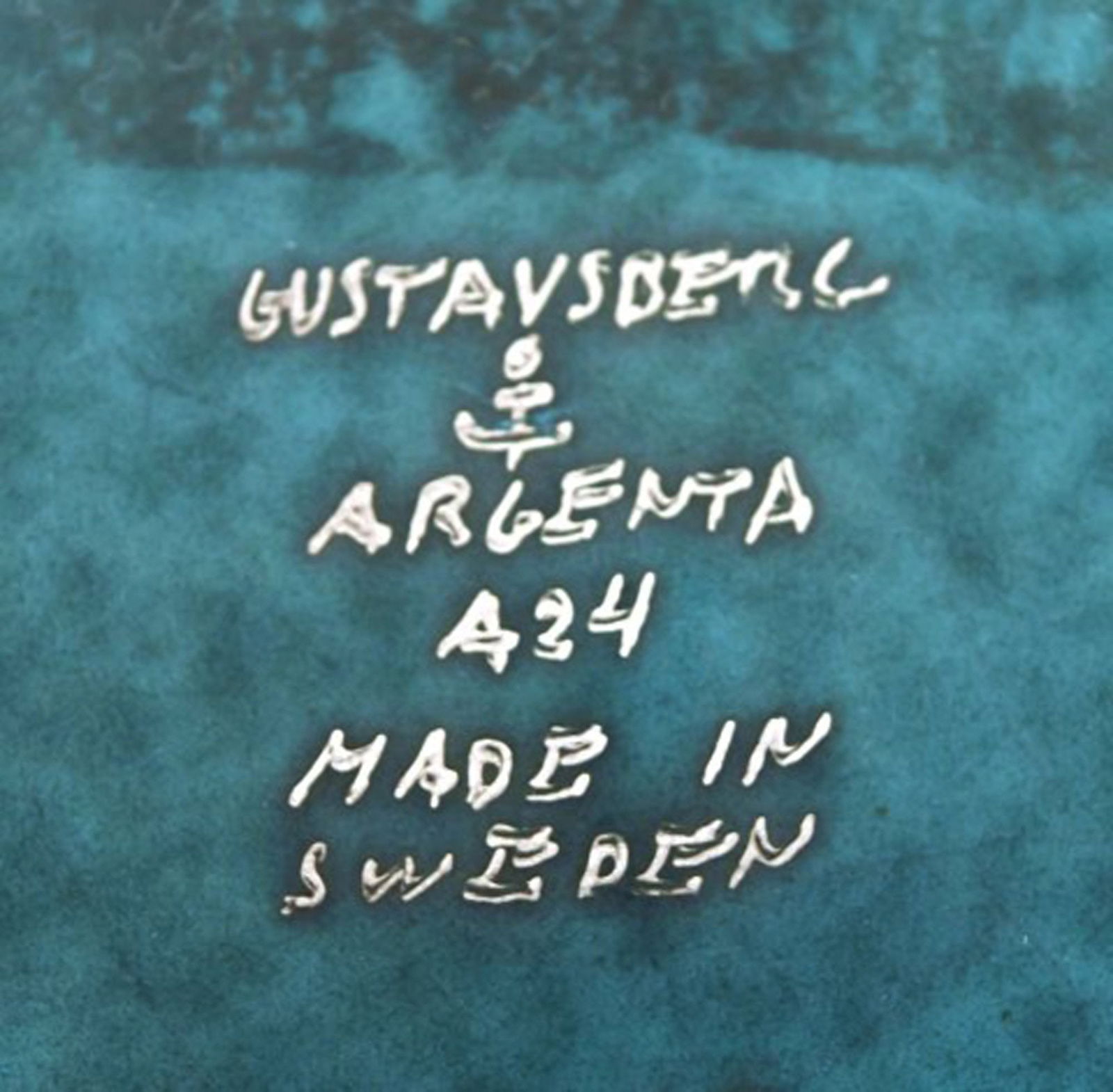 Wilhelm Kåge, Gustavsberg, art deco Argenta dish on feet in ceramics decorated with lion in - 6