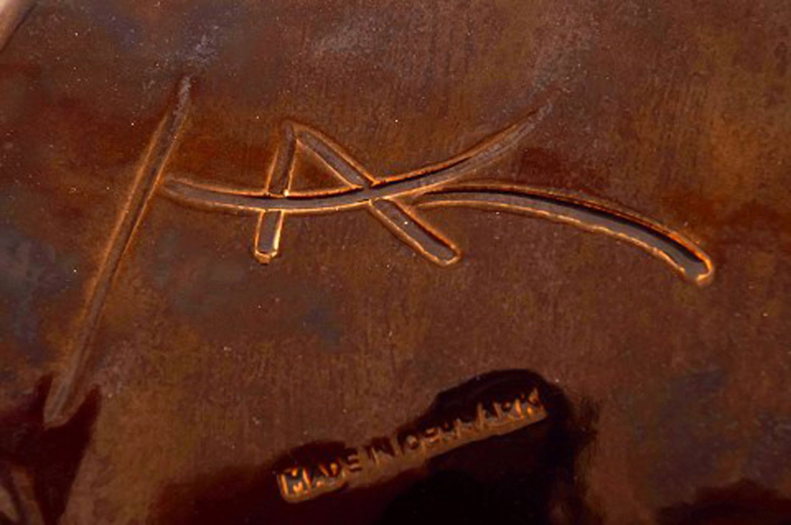 Svend Hammershøi for Kähler. Large Flowerpot / compote with dark blue glaze. - 5