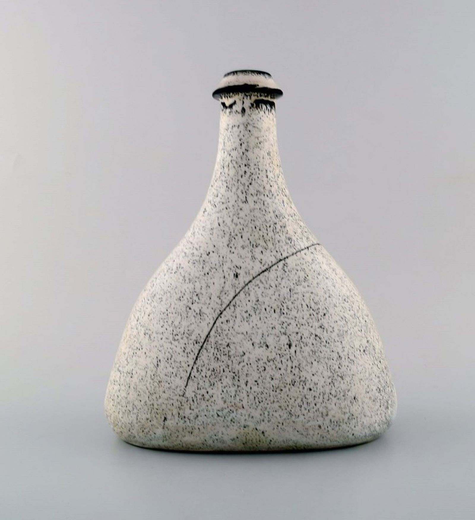 Kähler, Denmark, bottle-shaped glazed vase, 1930 s. (1 of 6)
