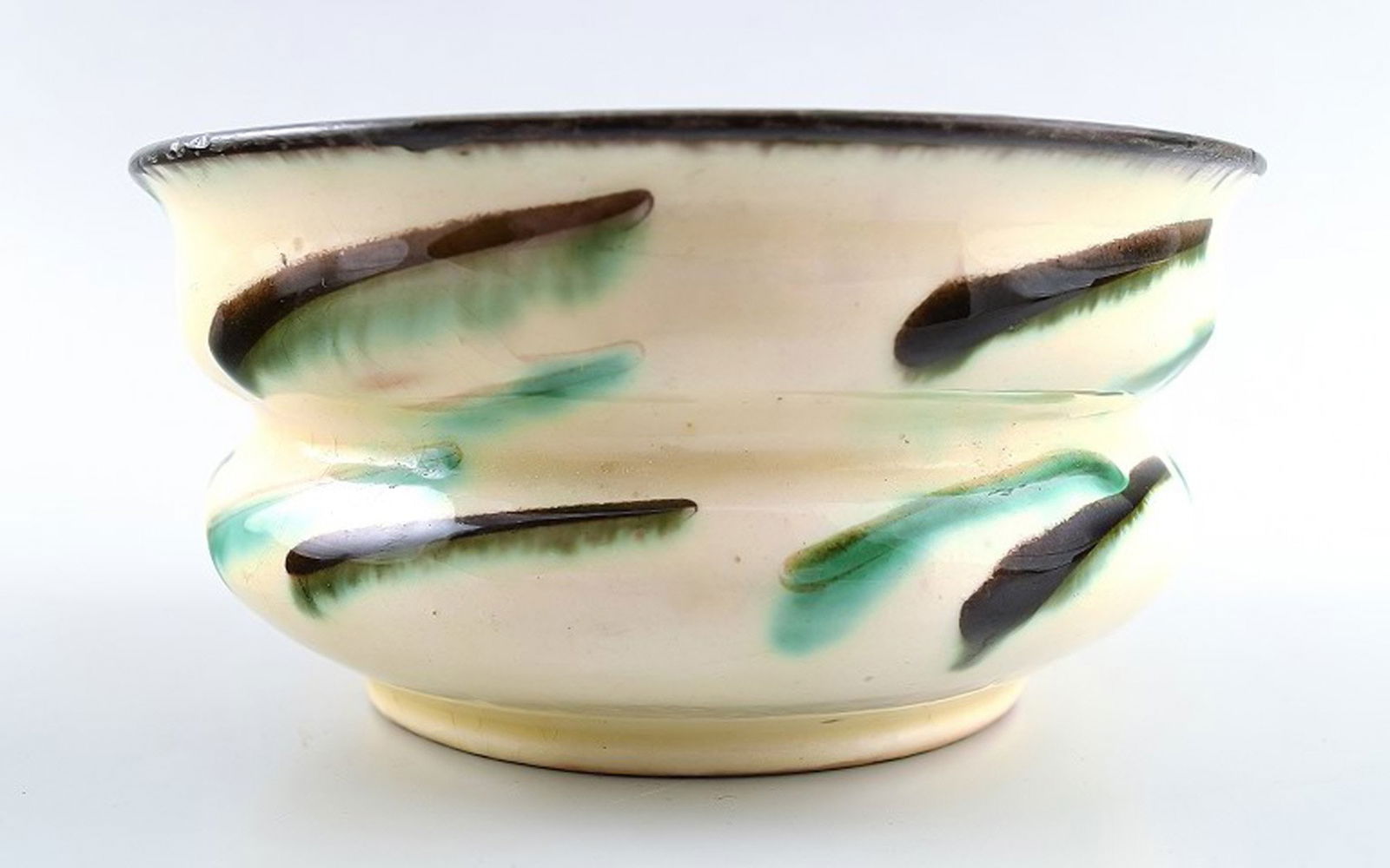 Kähler, Denmark, glazed stoneware bowl / vase. (1 of 4)