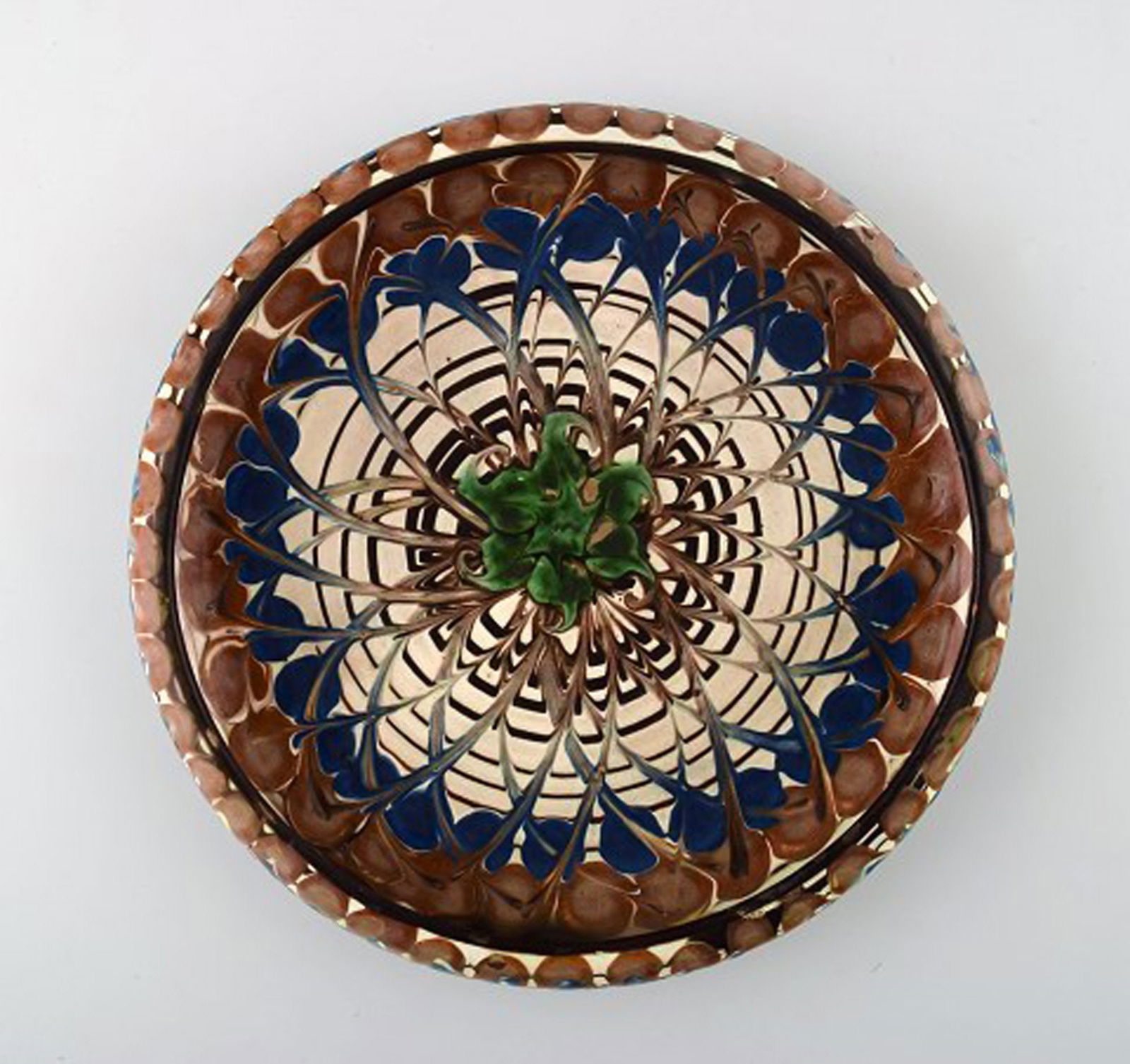 Kähler, Denmark, glazed stoneware dish bowl. - 2