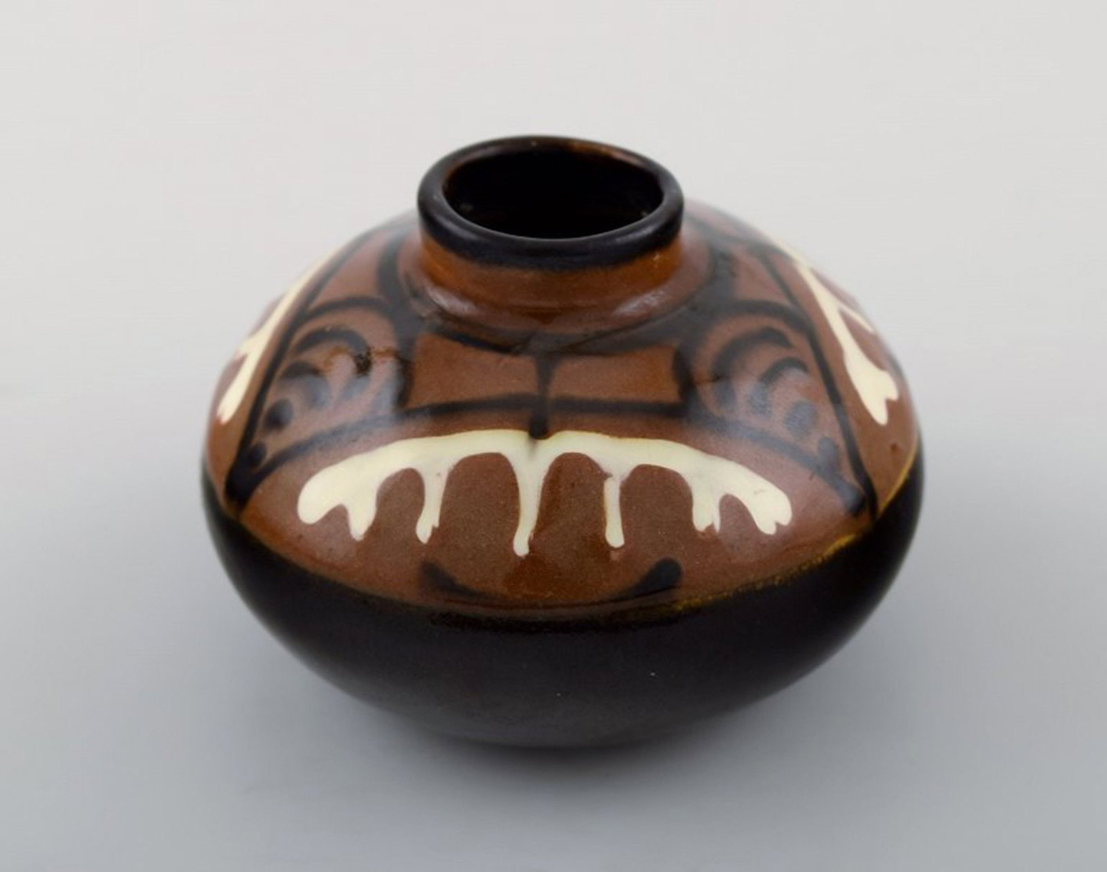 Kähler, Denmark, glazed stoneware vase. 1940s. (1 of 4)