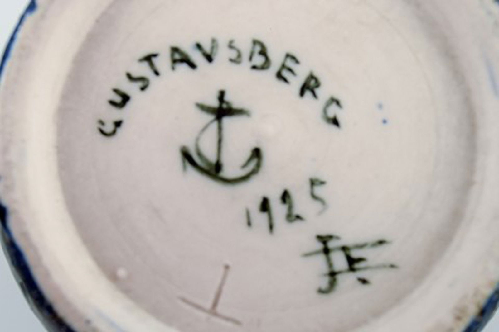 Unique Josef Ekberg, Gustavsberg Art Deco art pottery vase. - 6