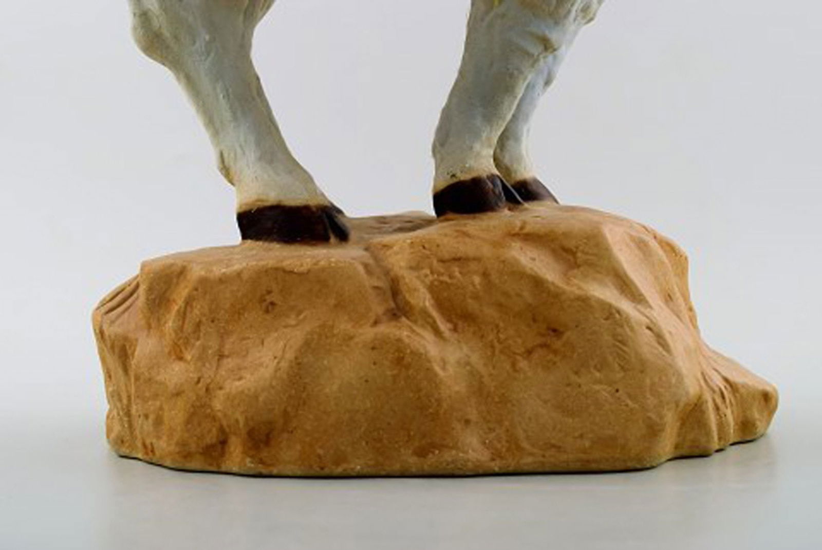 Rare B&G/Bing & Grondahl large muflon / wild sheep, figure in stoneware. Kuno Norvark (1913-1989) - 4