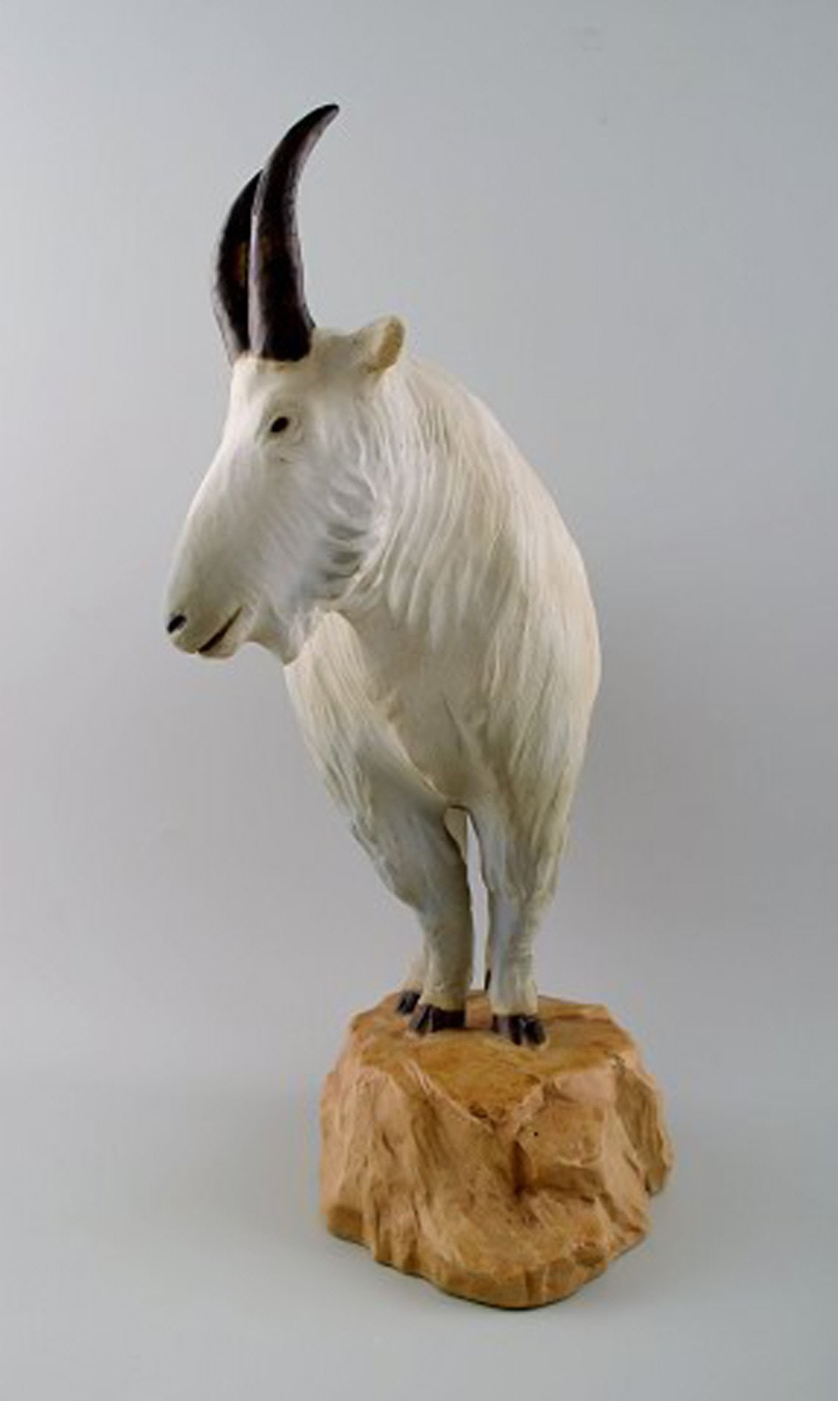 Rare B&G/Bing & Grondahl large muflon / wild sheep, figure in stoneware. Kuno Norvark (1913-1989) - 5