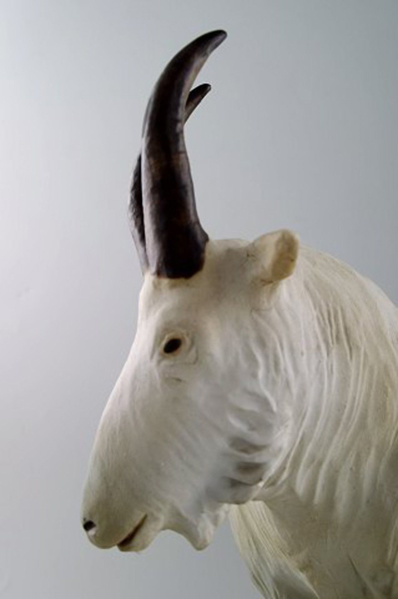 Rare B&G/Bing & Grondahl large muflon / wild sheep, figure in stoneware. Kuno Norvark (1913-1989) - 6