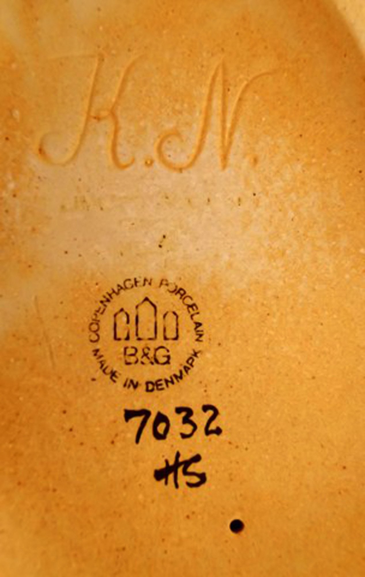 Rare B&G/Bing & Grondahl large muflon / wild sheep, figure in stoneware. Kuno Norvark (1913-1989) - 7