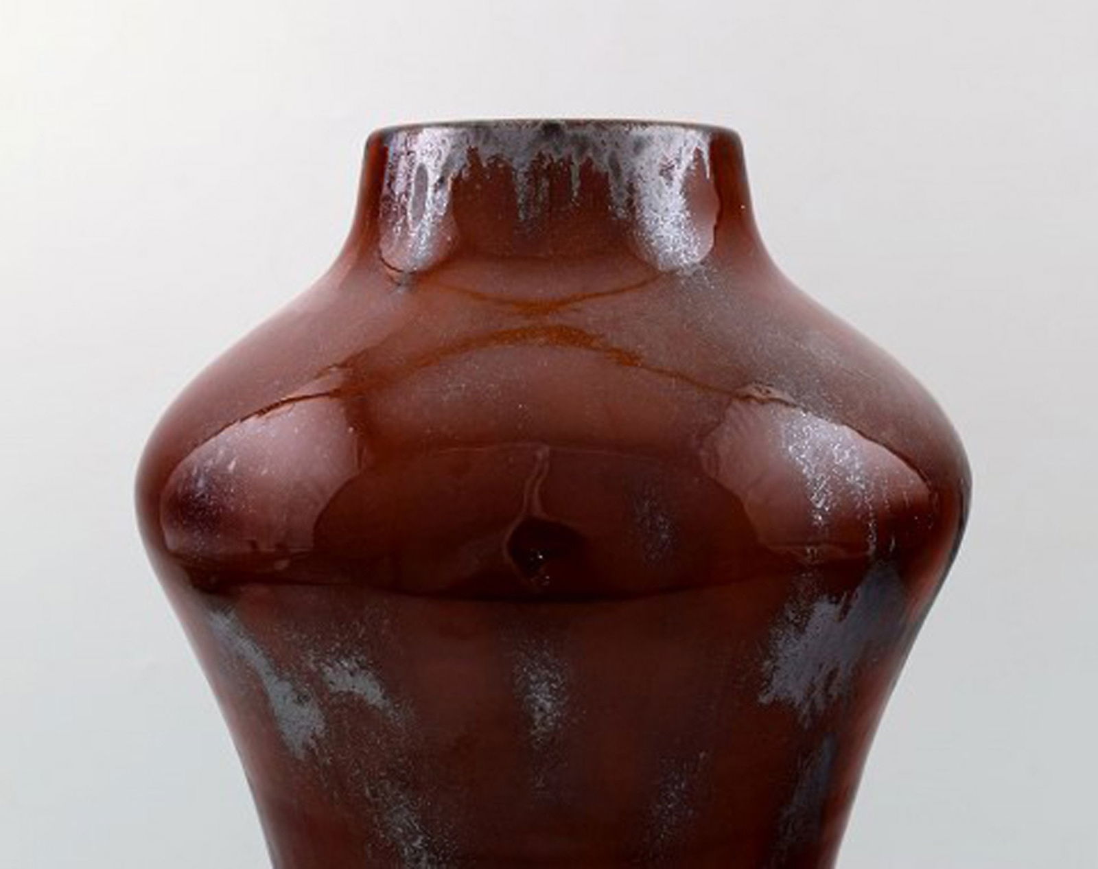 Large and impressive Kähler, luster glaze pottery vase, Karl Hansen Reistrup. - 4