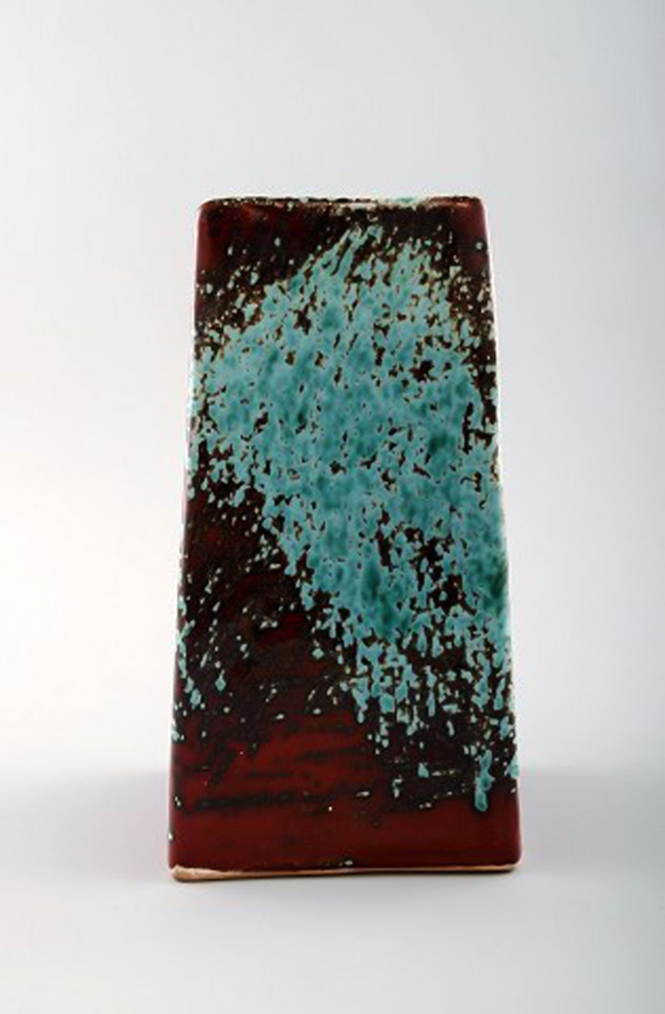 Hans Hedberg (1917-2007) Swedish ceramist. Unique ceramic vase from Hedberg's own workshop in Biot. - 3