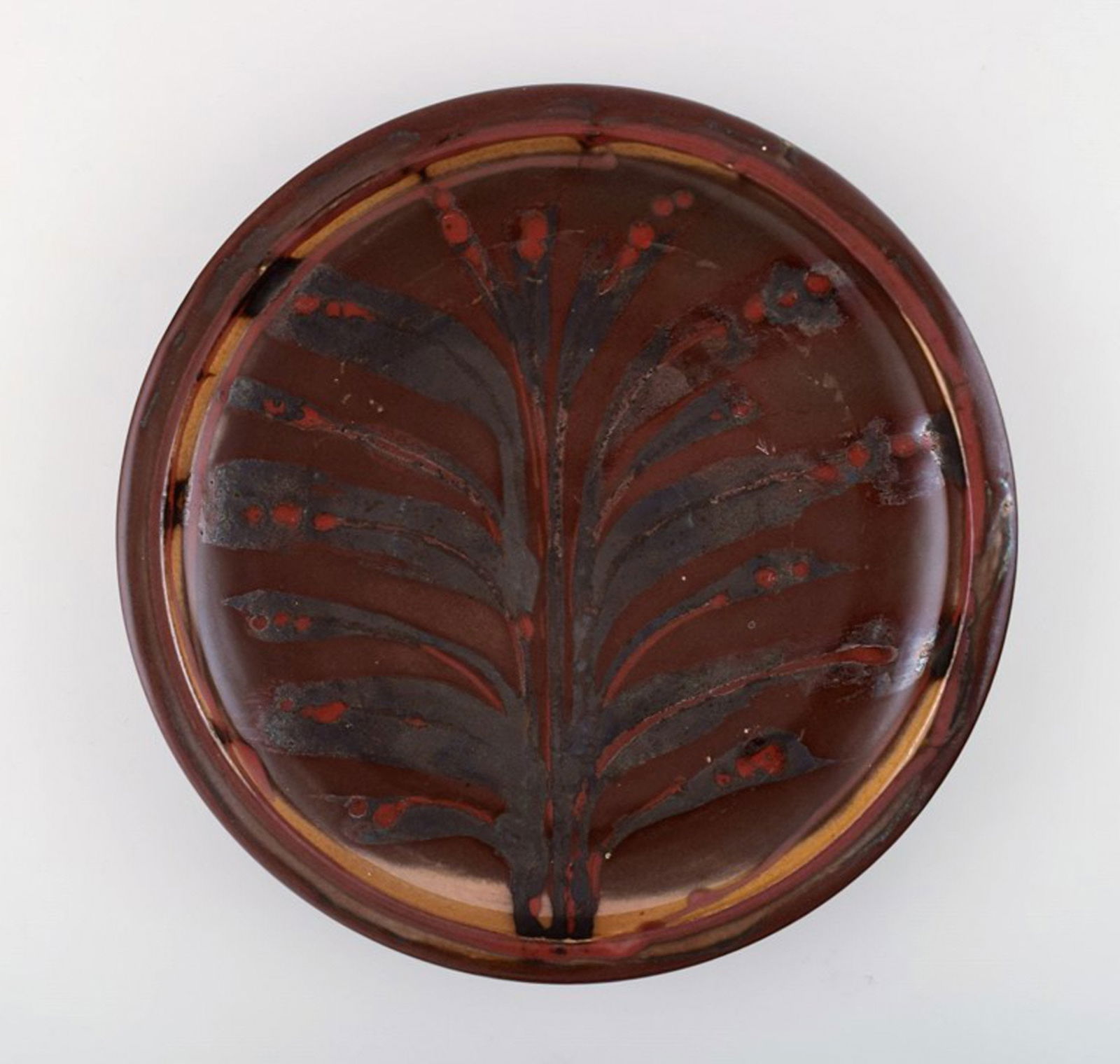 Robin Hopper, English / Canadian ceramist. Ceramic dish in luster glaze. (1 of 6)