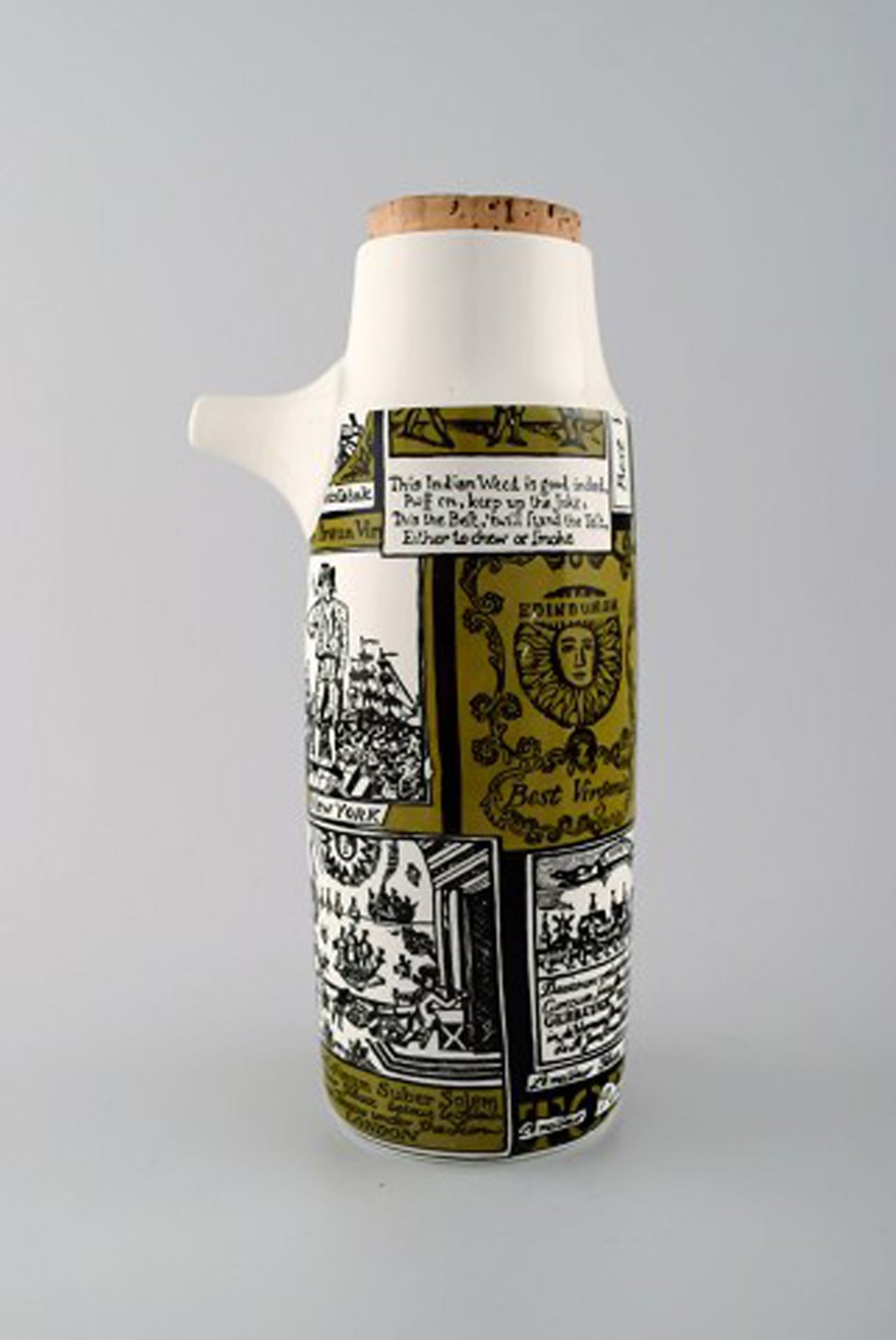 Five Modern style pitchers in ceramics by Bengt Berglund. Designed for Gustavsberg. - 3