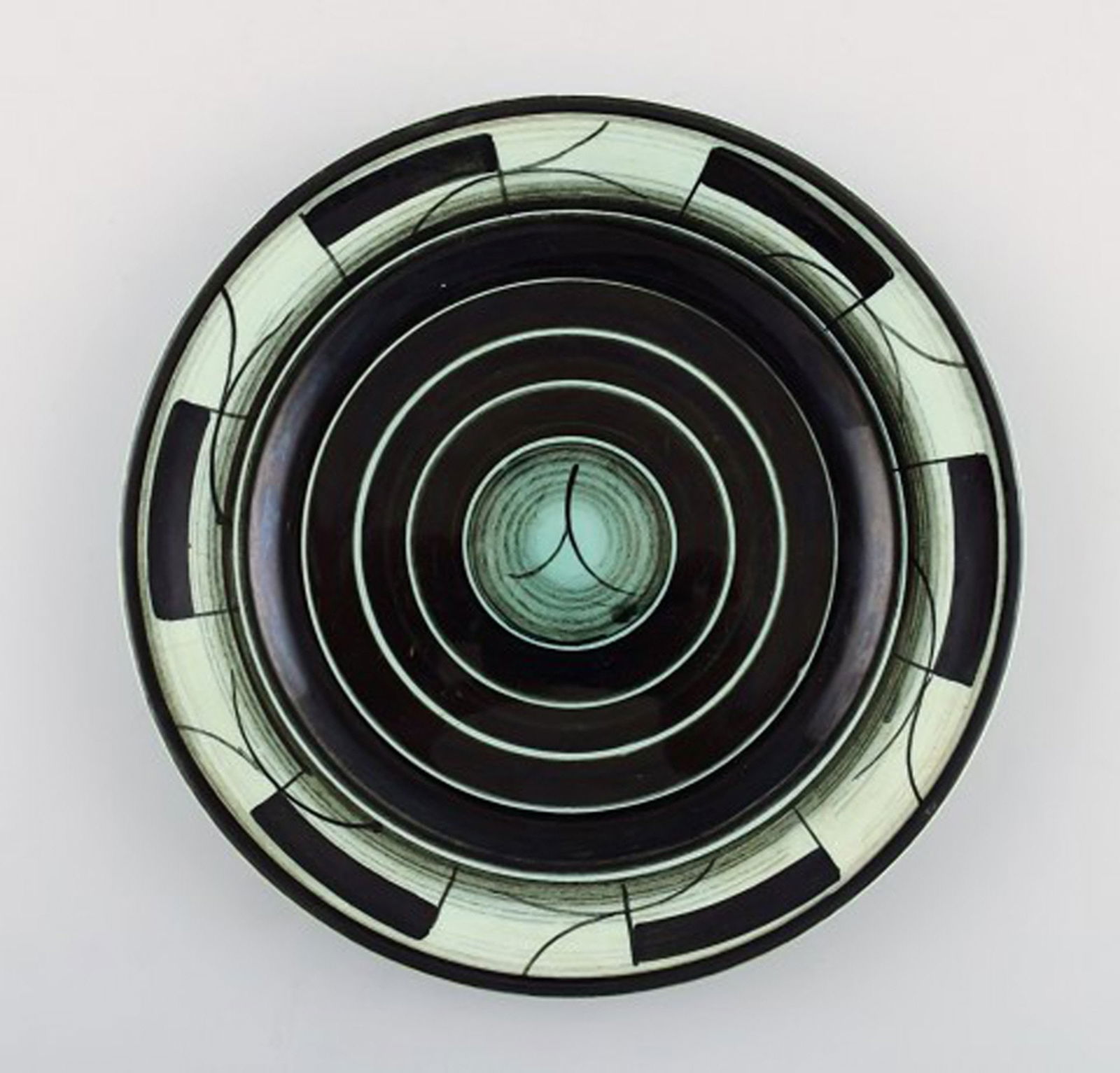 Josef Ekberg for Gustavsberg 4 Art Deco bowl dishes. - 3
