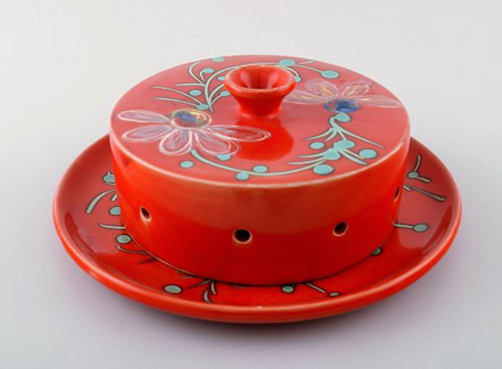 Vallauris, France. Vodka / Lemonade / Sangria-set for four. Hand painted, unique. - 5