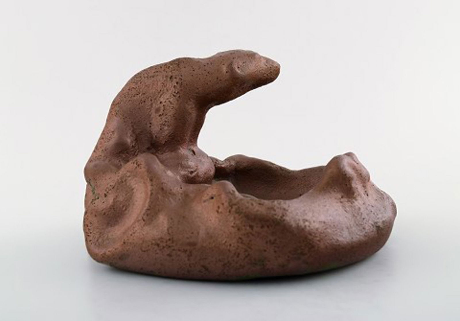 Søren Kongstrand 1872-1951. Denmark. Bowl with polar bear in luster glaze - 3