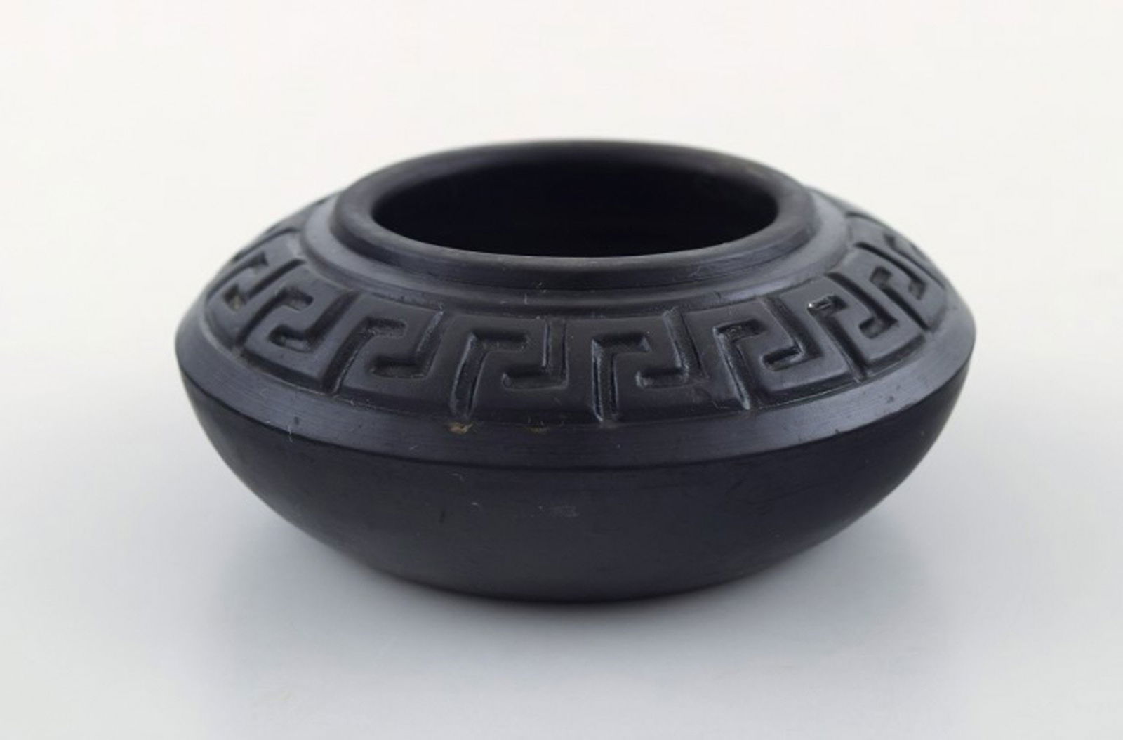 Hjorth terracotta jar.: Title: Hjorth terracotta jar. Description: Hjorth terracotta jar. Ca. 1890s. Measures: 10.5 cm x 4.5 cm. In perfect condition. Stamped. Model Number 758 Reserve: $70.00 Shipping: Domestic: Shipping ra