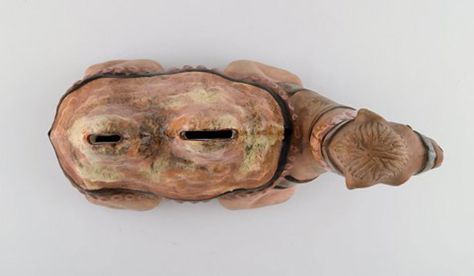 Rutebo Leksand, Sweden. Large money box in shape of a camel in glazed stoneware / ceramics. 1970's. - 5