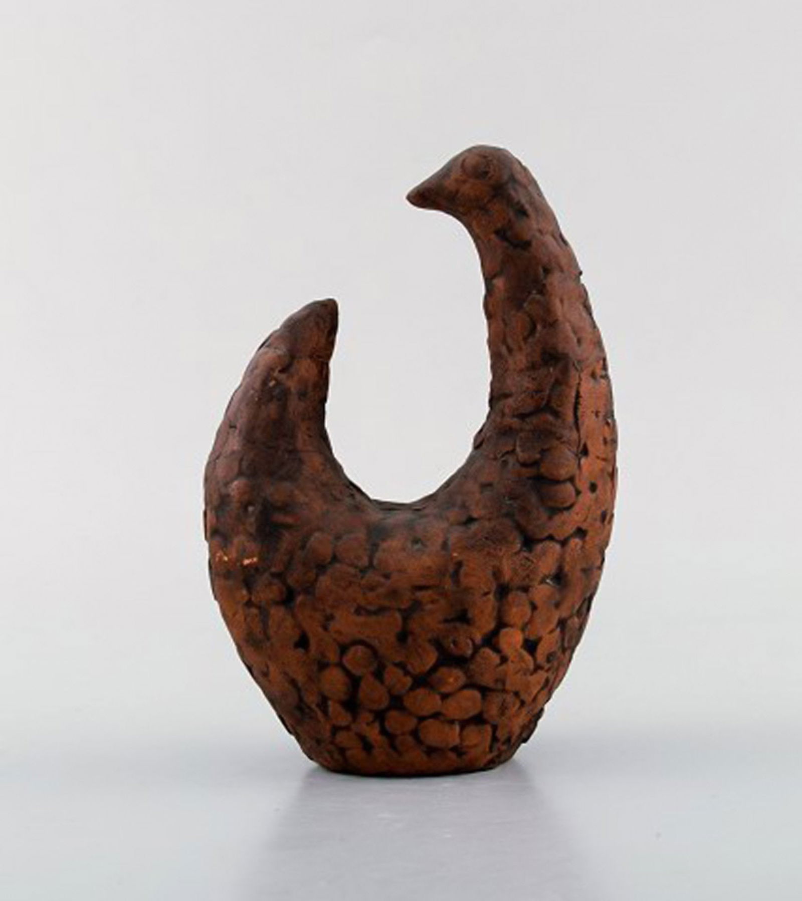 Lars Bergsten. Four unique ceramic figures. Swedish design approx. 1960's. - 4