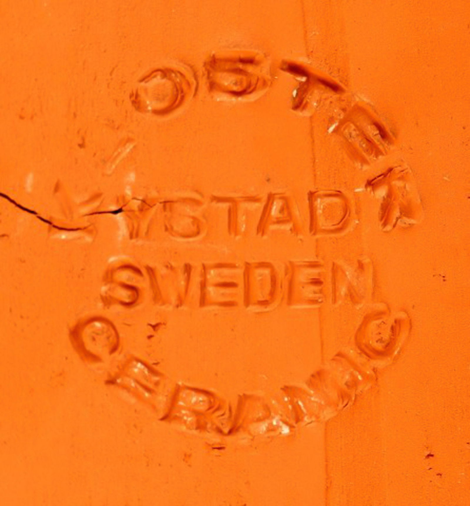 Kloster Ceramic, Ystad. Wall plaque in terracotta. The cow is driven home. Swedish design, 1960's. - 5