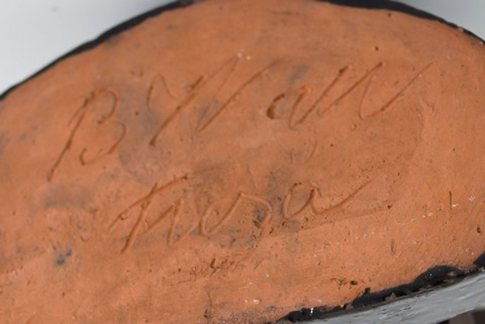 Bengt Wall, Sweden. Balinese girl in raw and glazed ceramics with gold decoration. 1950's. - 6