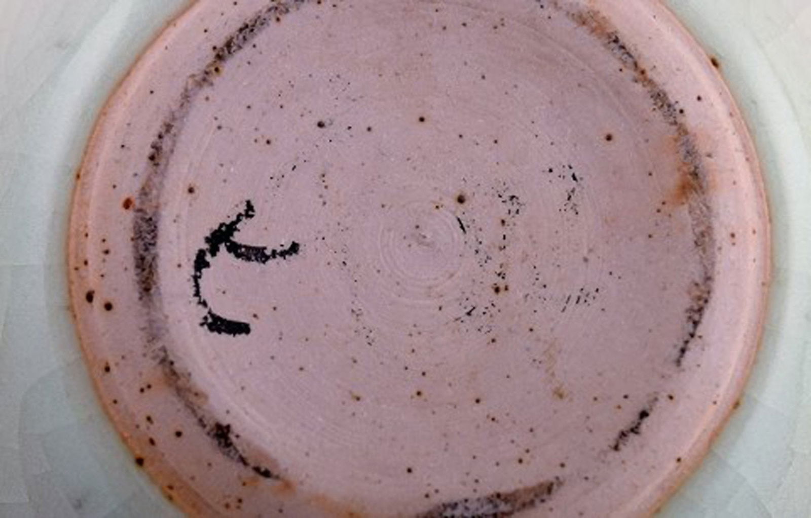 European studio ceramist. Unique vase in glazed ceramics. Beautiful crackled glaze in light earth - 6