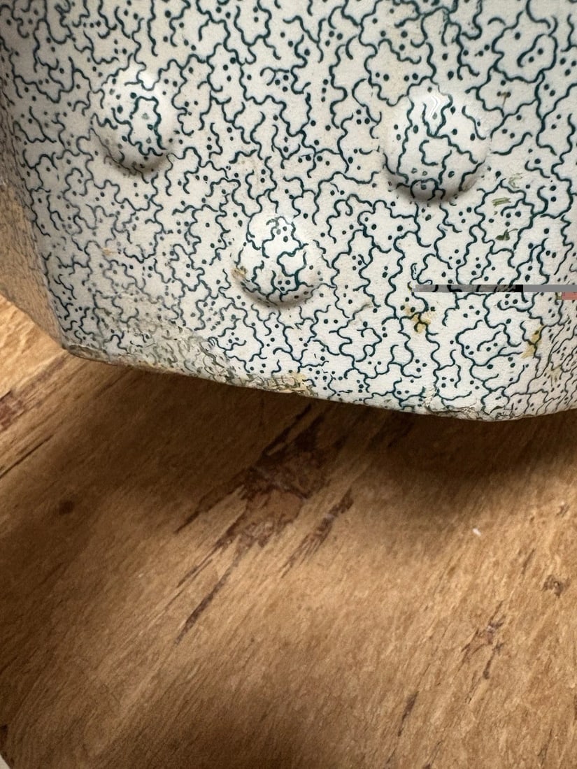 Rare Green Staffordshire Garden Seat - 10