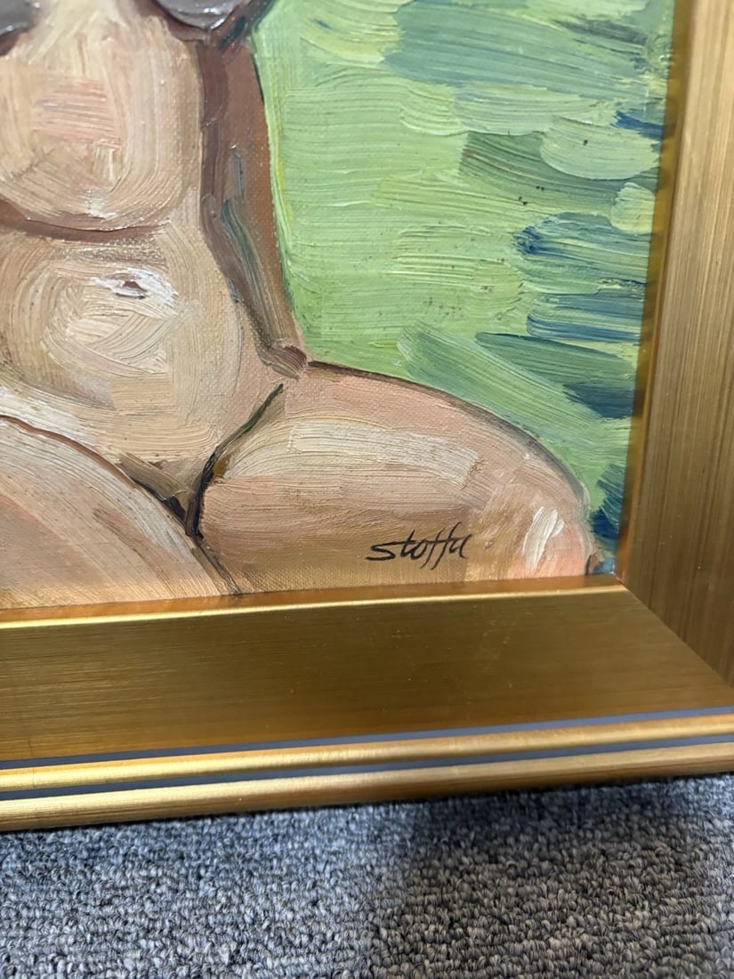 Michael Stoffa Oil On Board Painting Rockport Ma - 3