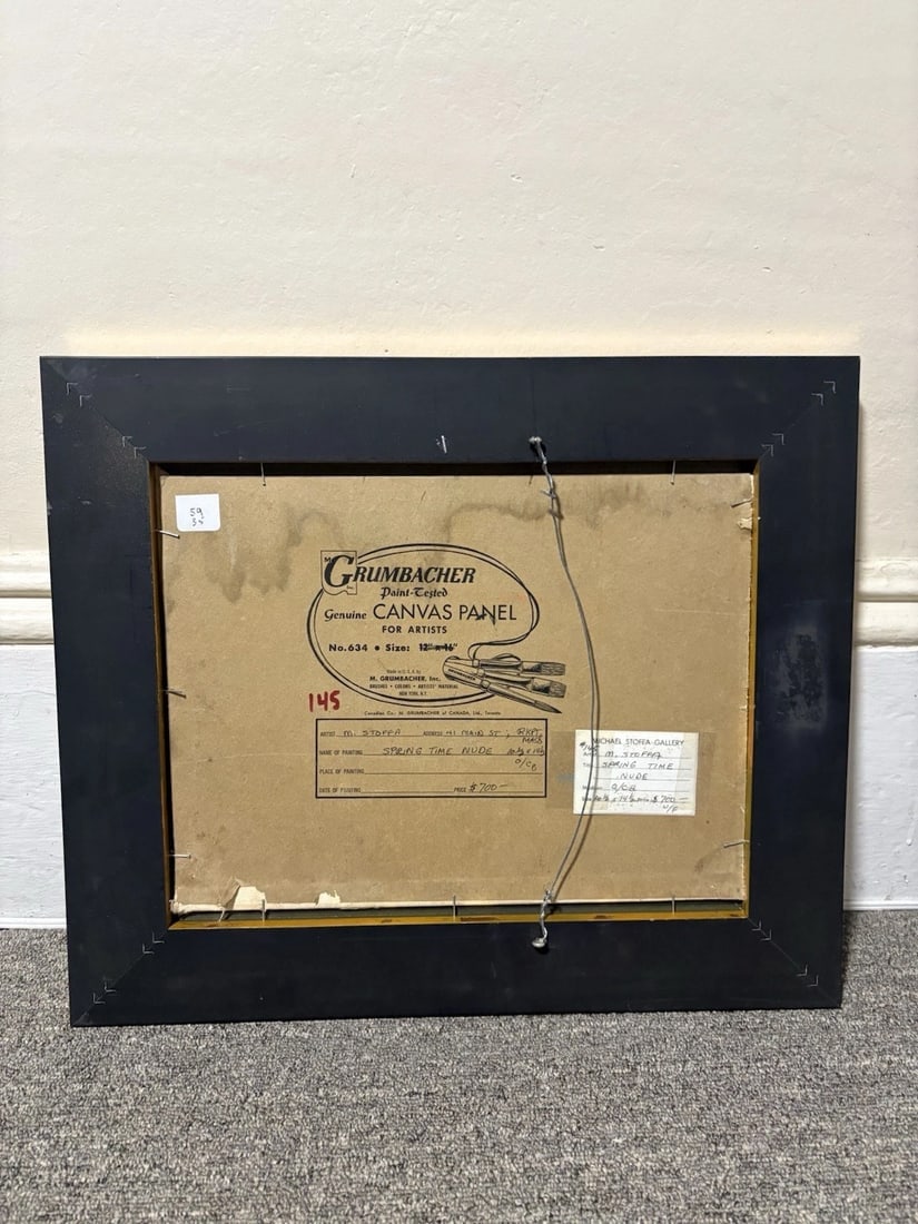 Michael Stoffa Oil On Board Painting Rockport Ma - 4