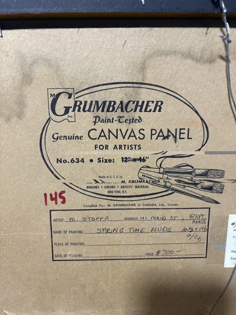 Michael Stoffa Oil On Board Painting Rockport Ma - 5