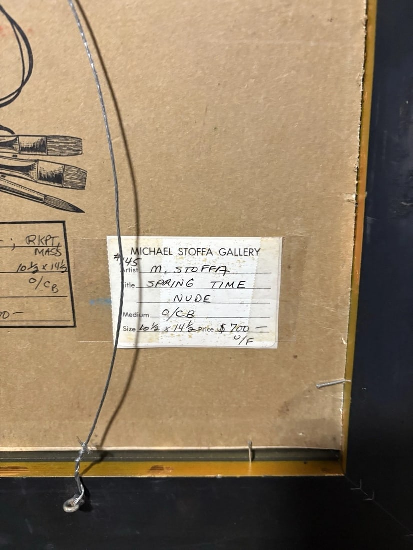 Michael Stoffa Oil On Board Painting Rockport Ma - 6