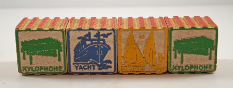 Vintage Children’s Wooden Alphabet Blocks (1 of 4)
