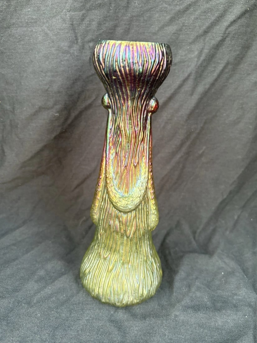 Bohemian Art Glass Vase - 3