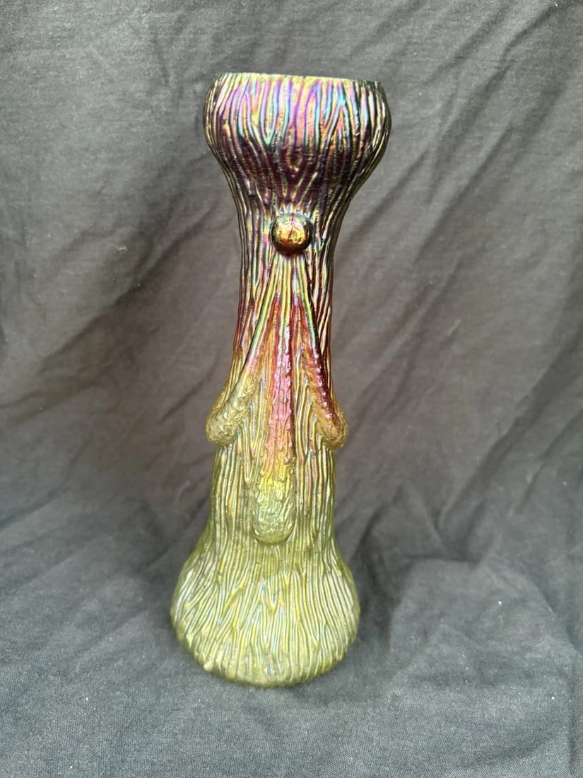 Bohemian Art Glass Vase - 4