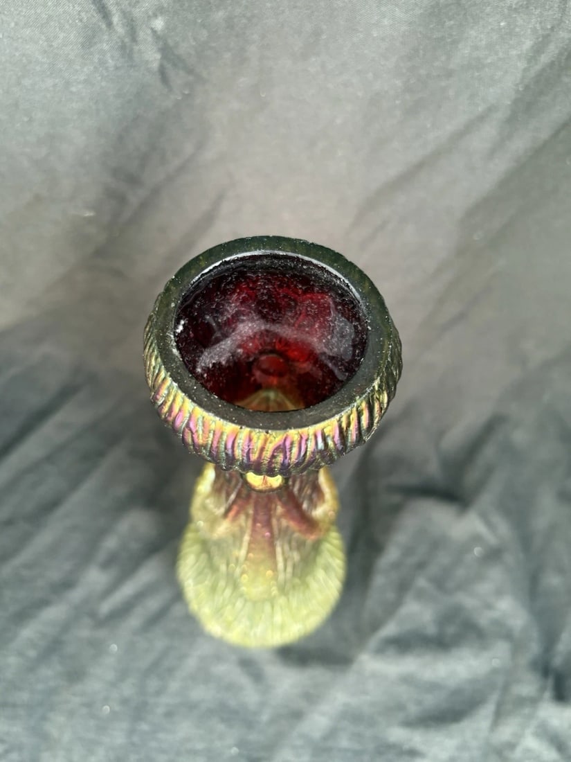 Bohemian Art Glass Vase - 5