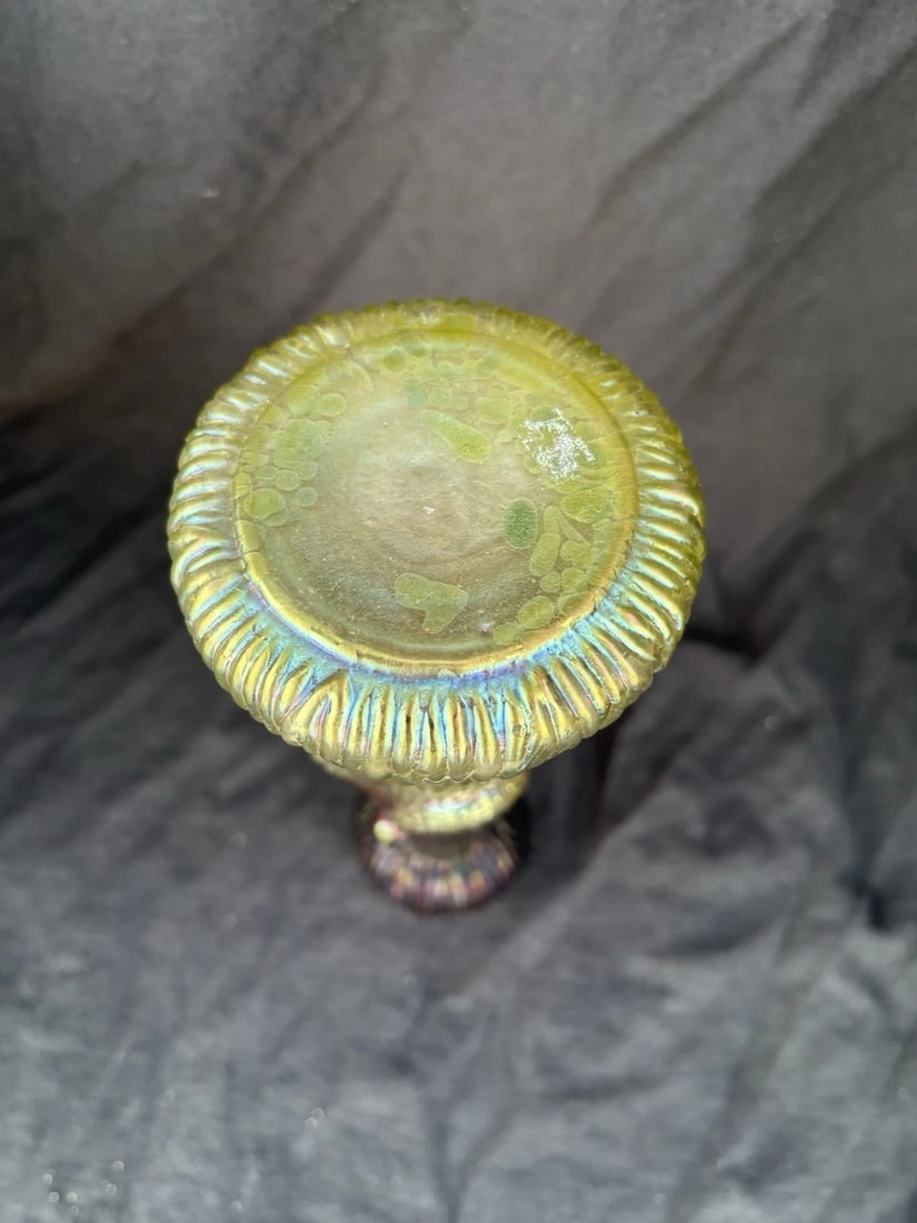 Bohemian Art Glass Vase - 6