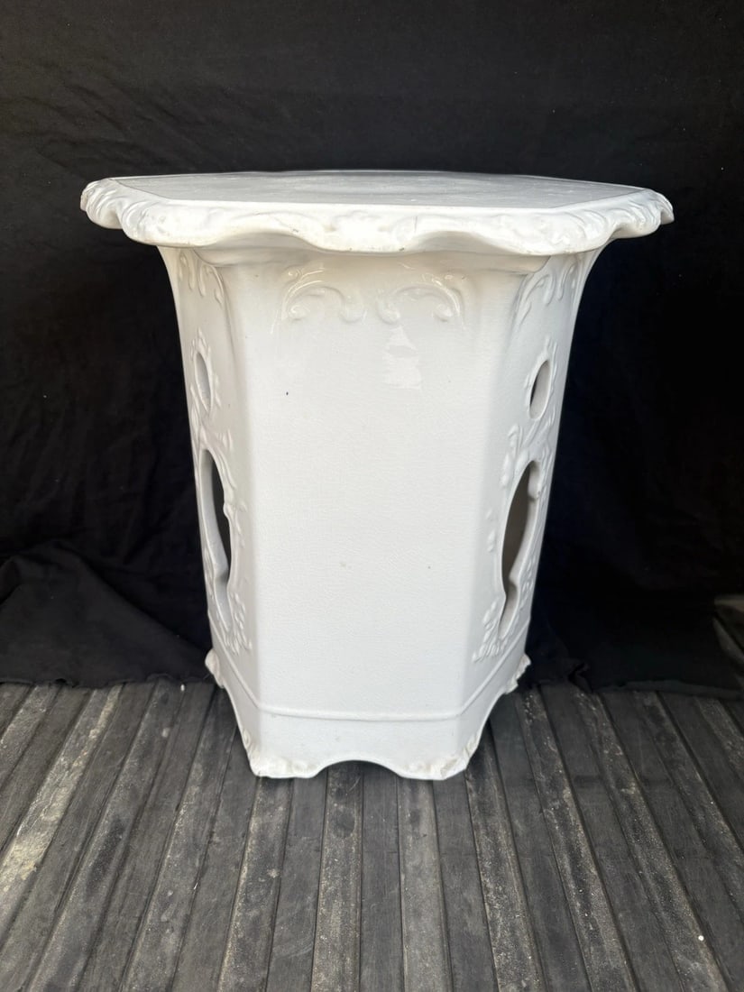 Rare Antique Ironstone Garden Seat - 2