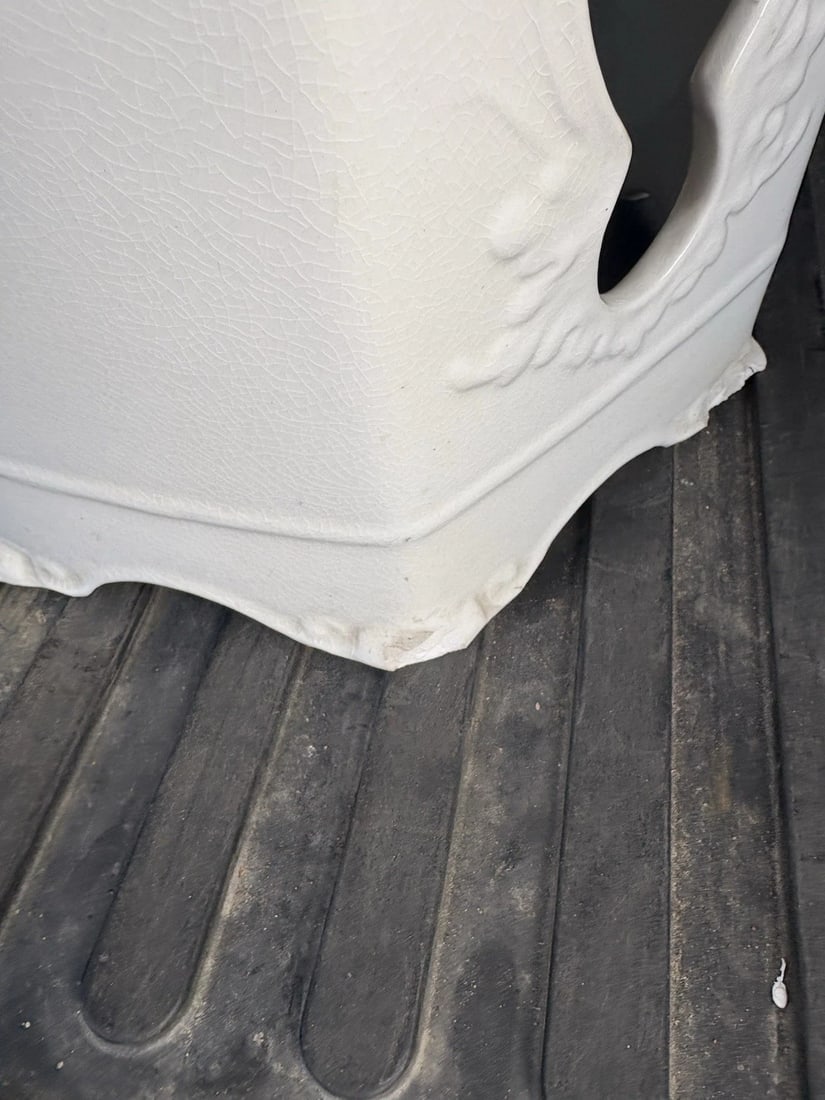 Rare Antique Ironstone Garden Seat - 8