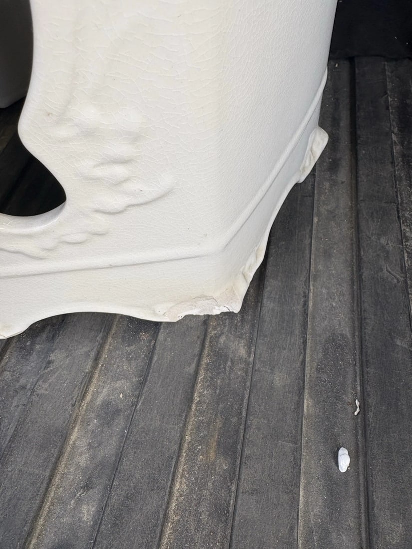 Rare Antique Ironstone Garden Seat - 9