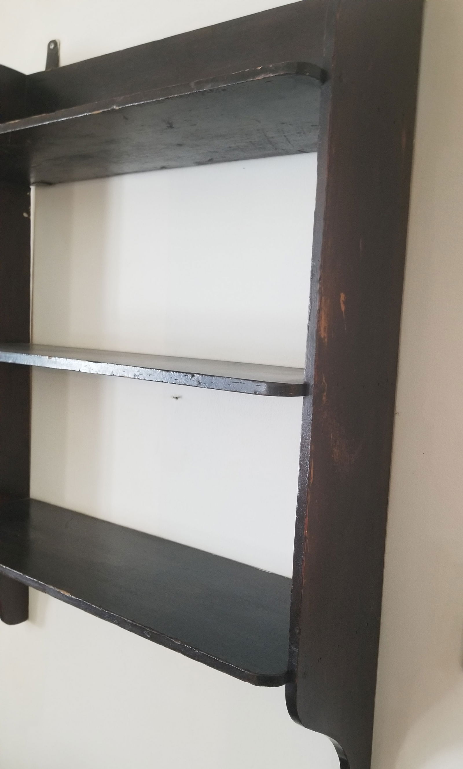 Early wall shelf, square nails. - 2