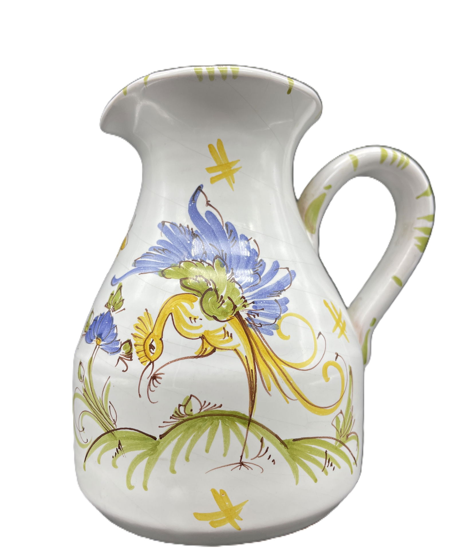 Moustiers French Faience Oiseau Bird Milk Pitcher (1 of 8)