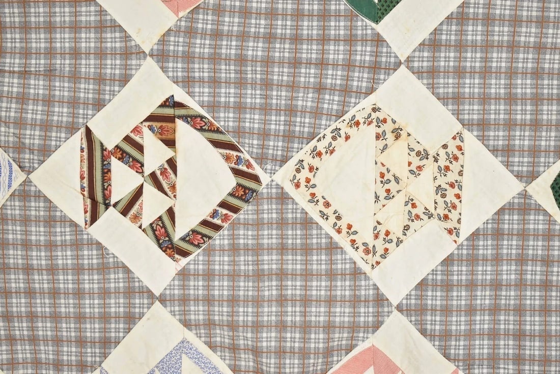 1870's Baskets Quilt Top - 10