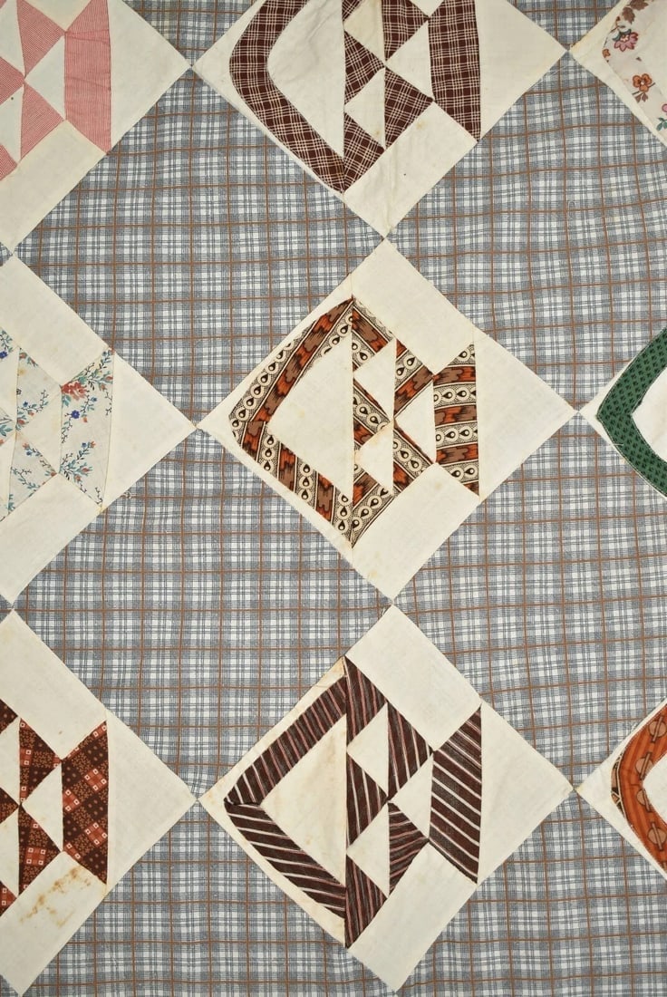 1870's Baskets Quilt Top - 3