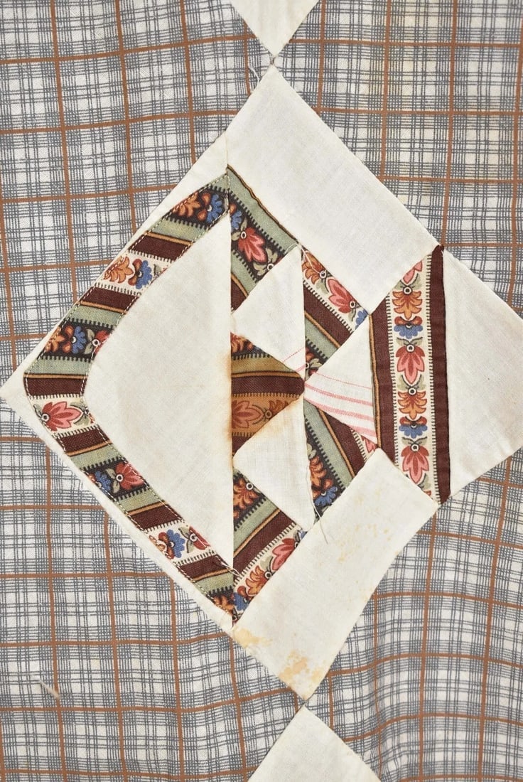 1870's Baskets Quilt Top - 4