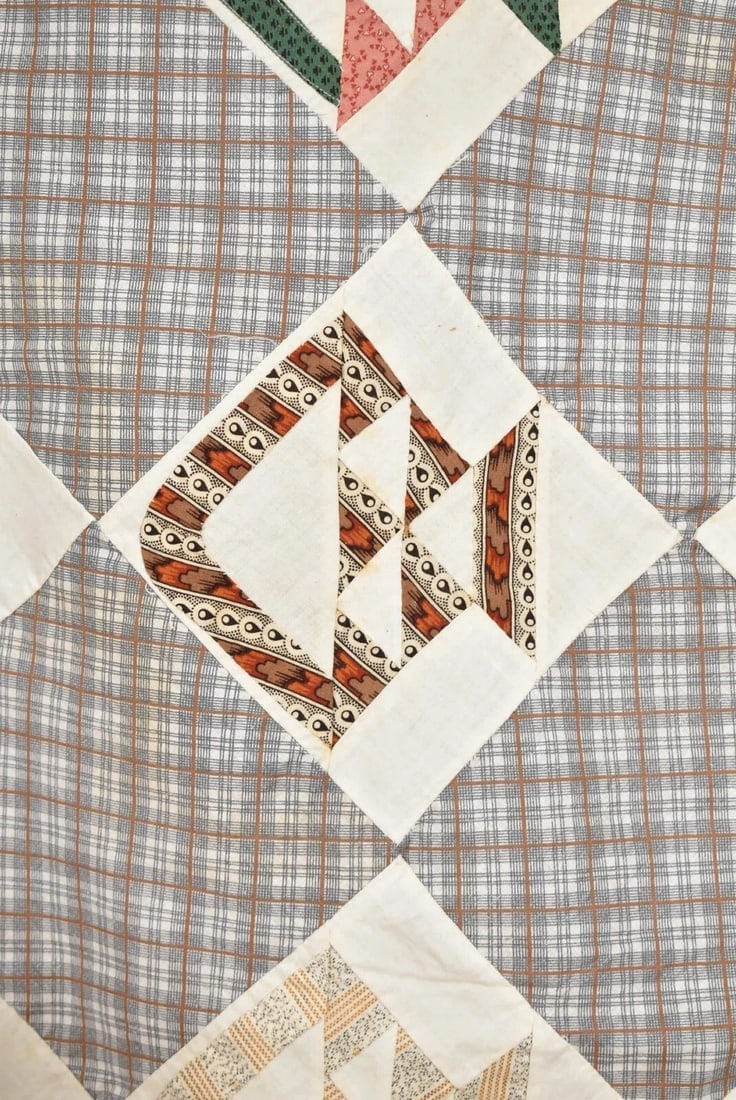 1870's Baskets Quilt Top - 5