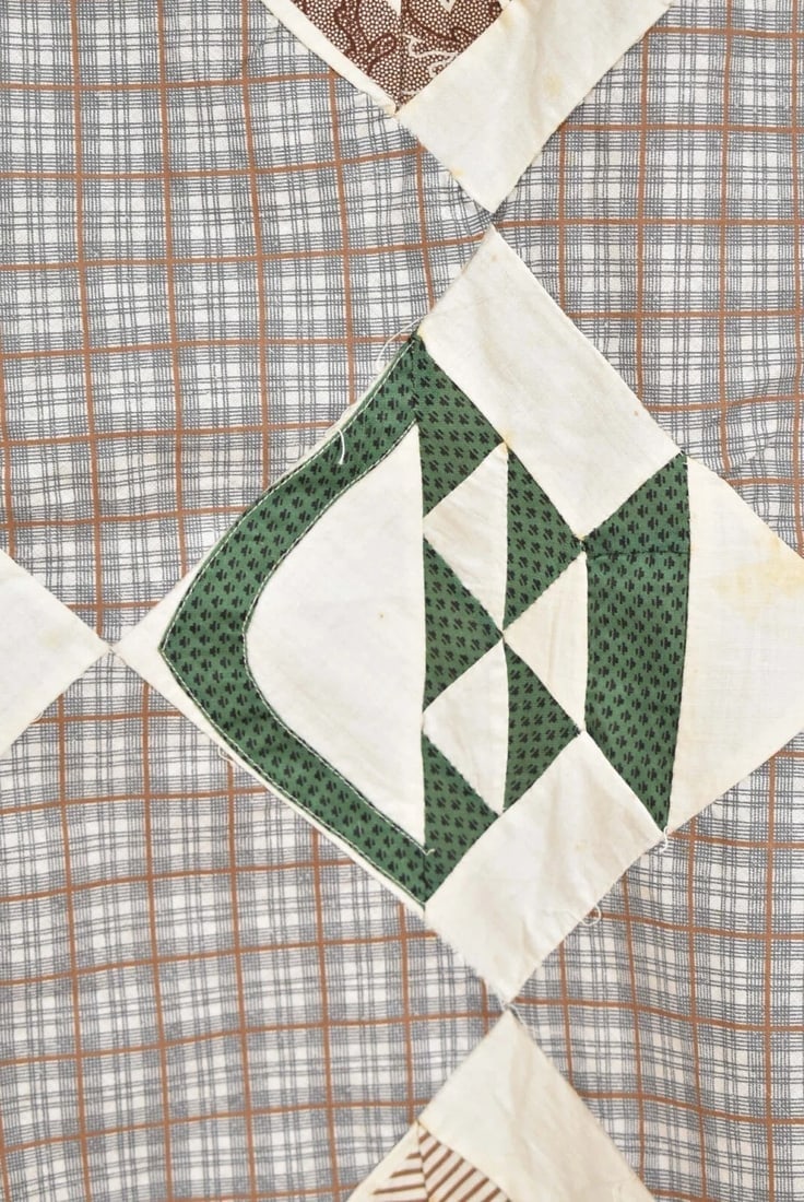 1870's Baskets Quilt Top - 6