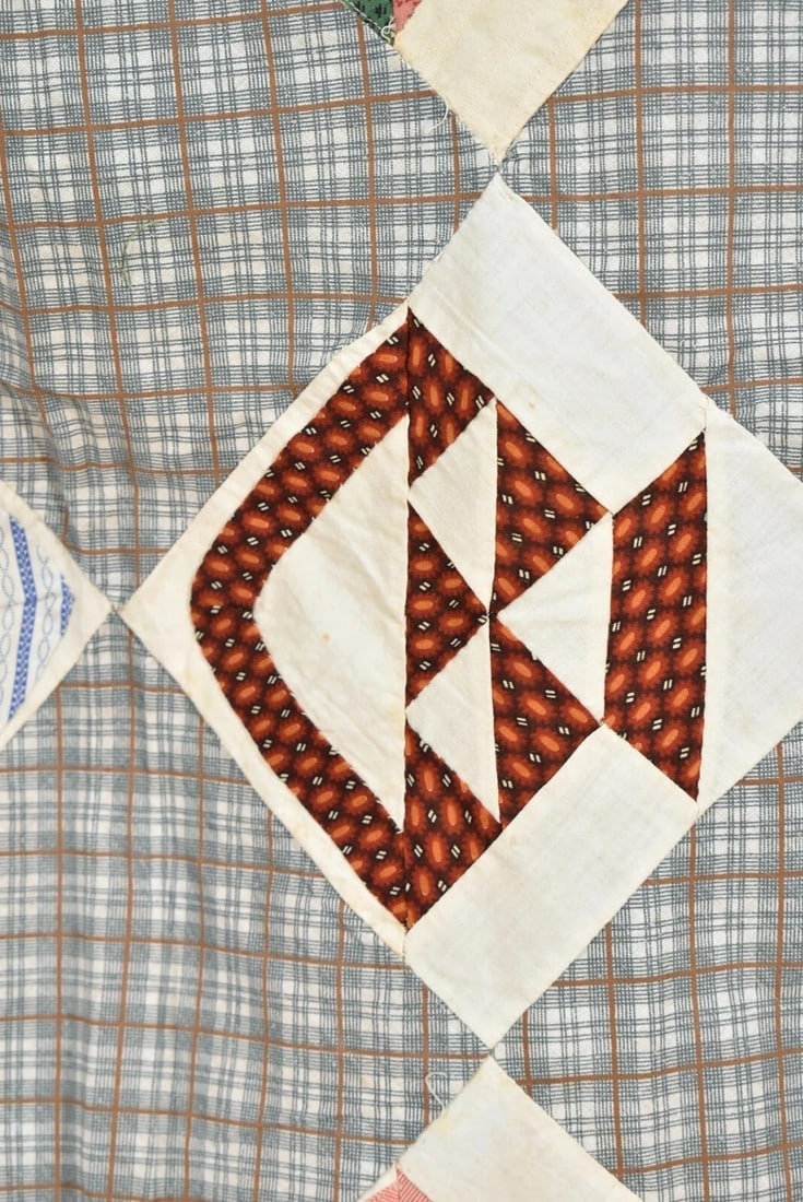 1870's Baskets Quilt Top - 7