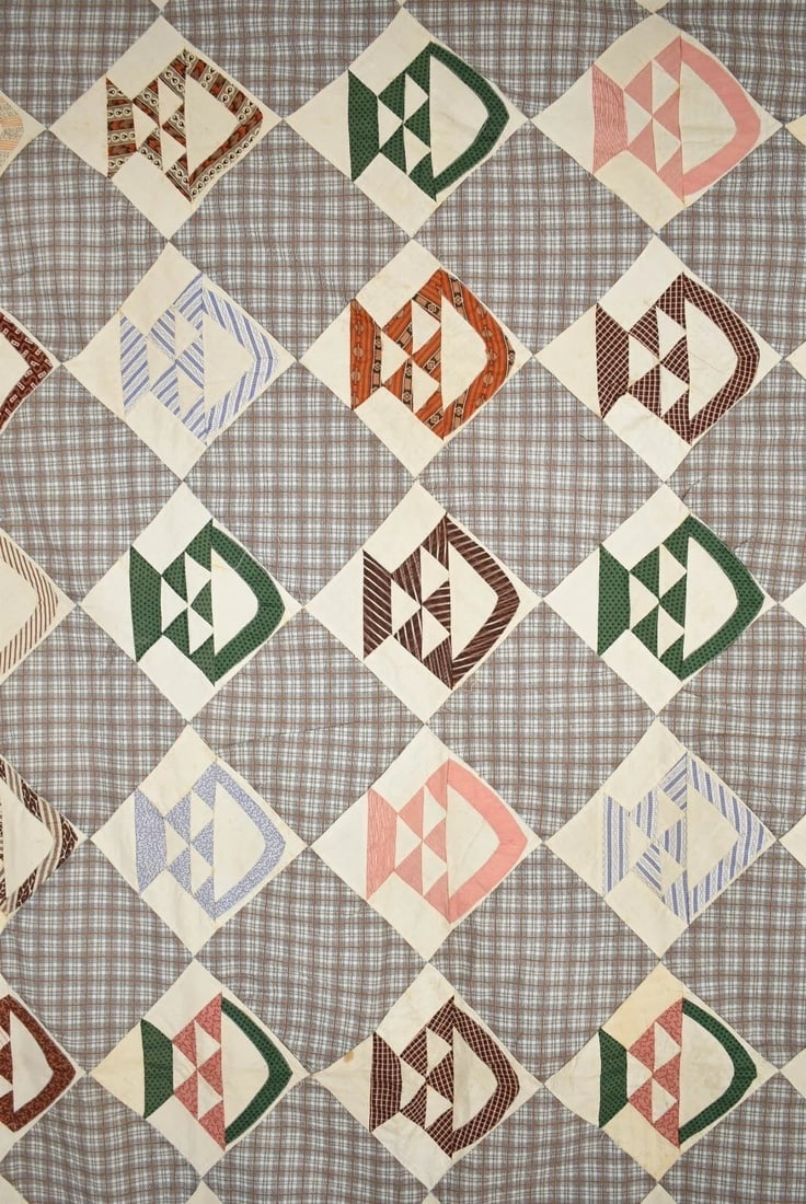 1870's Baskets Quilt Top - 9