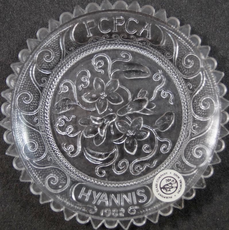 Hyannis Trailing Arbutus Pairpoint Cup Plate - 2